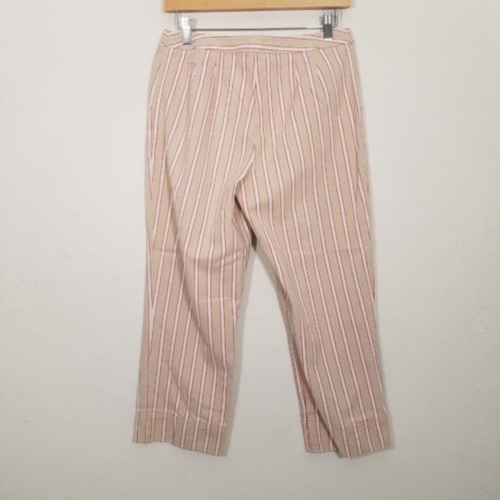 LOFT Petites Stripes Capri Pants Size 8P - Picture 3 of 4